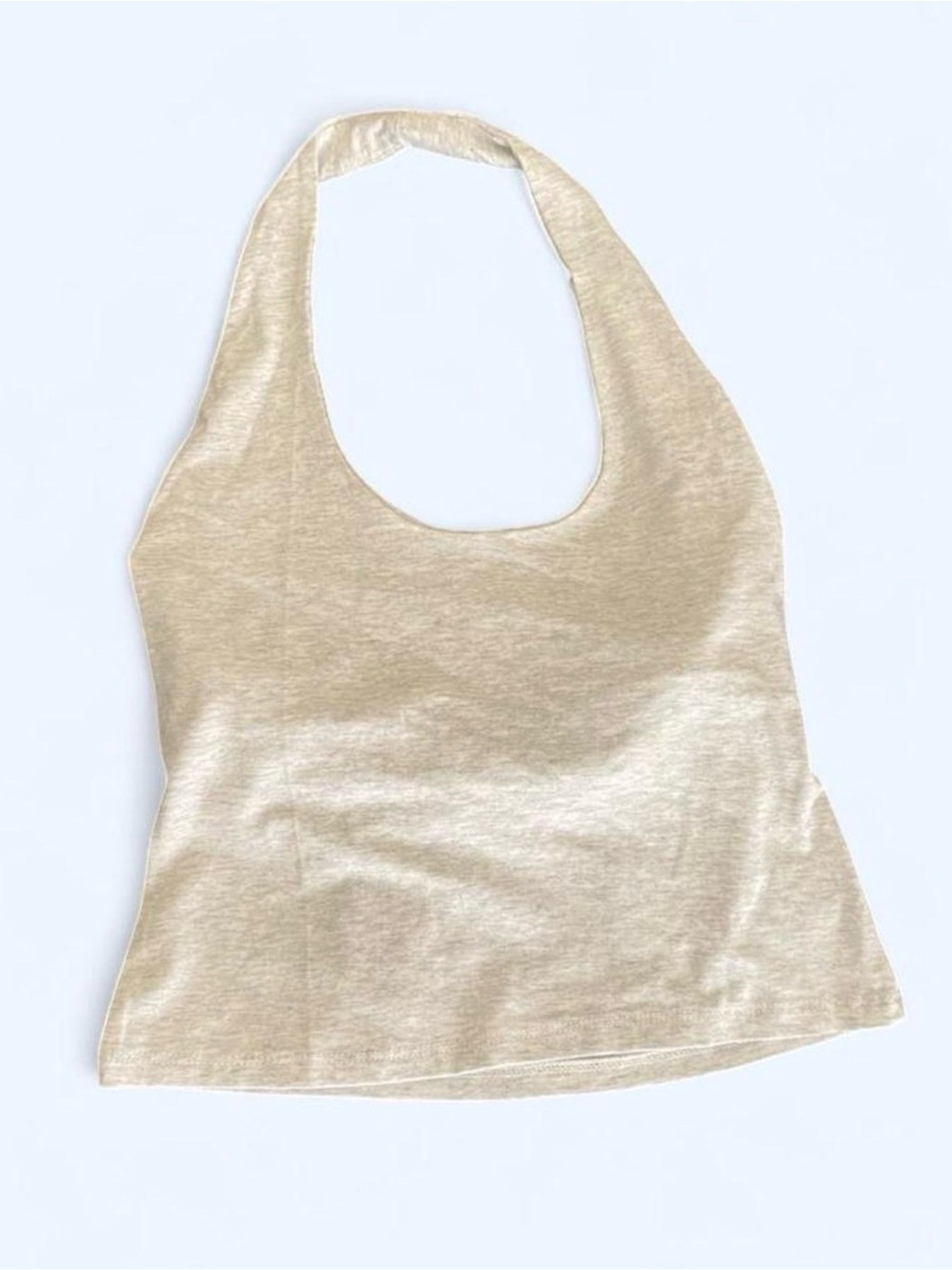 Light Gray y2k style Halter Top